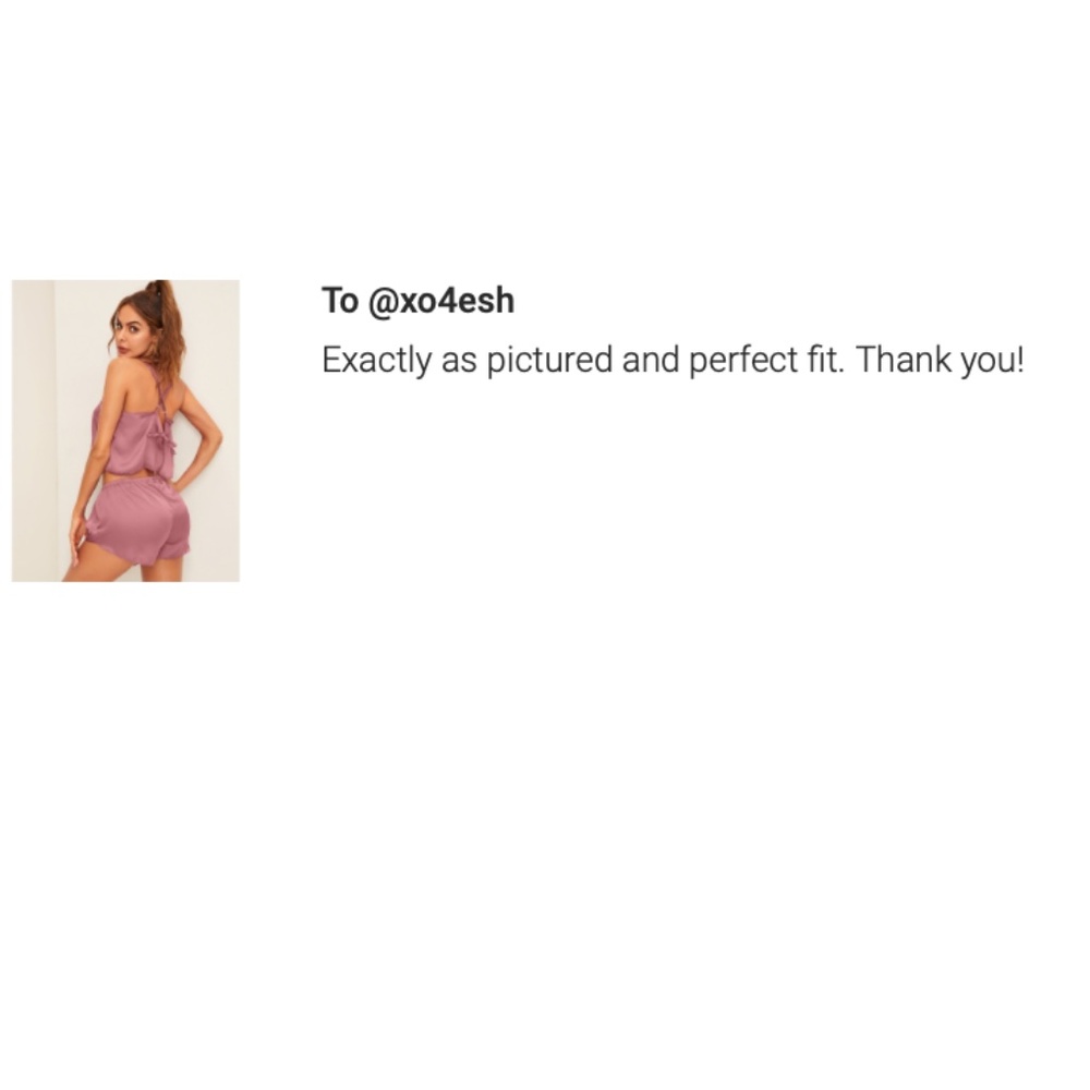 Pink Satin Pajama Set: Cami top and Shorts - Picture 5 of 7